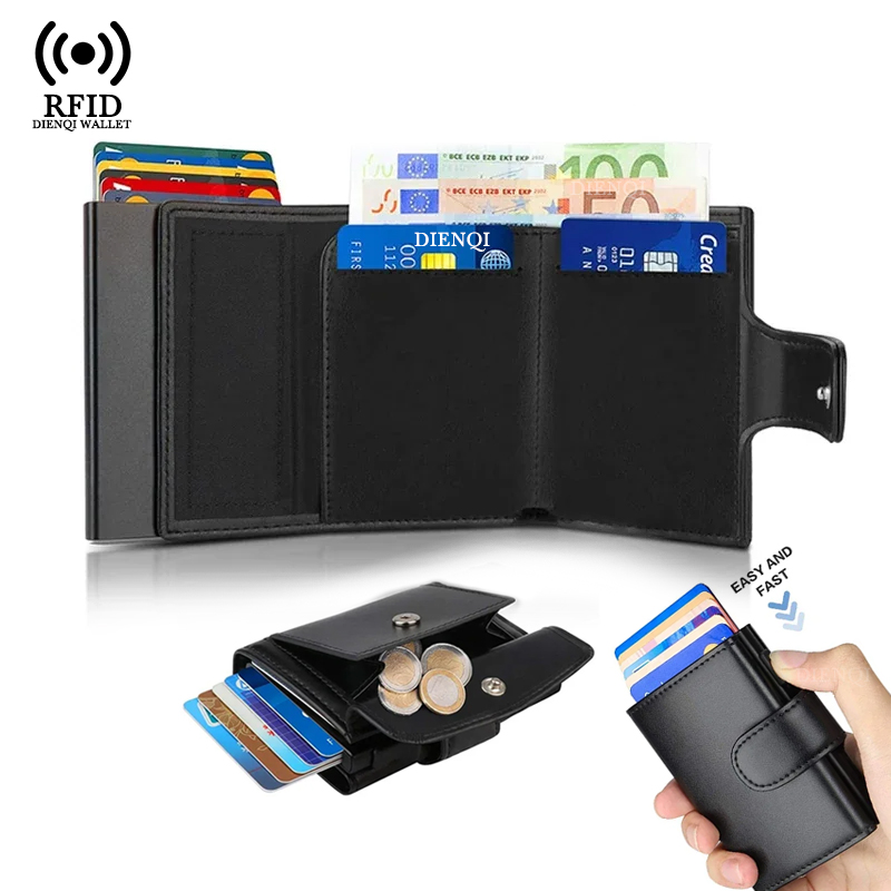 Passport Holder Rfid - حافظة بطاقات عمل معدنية حامل بطاقة