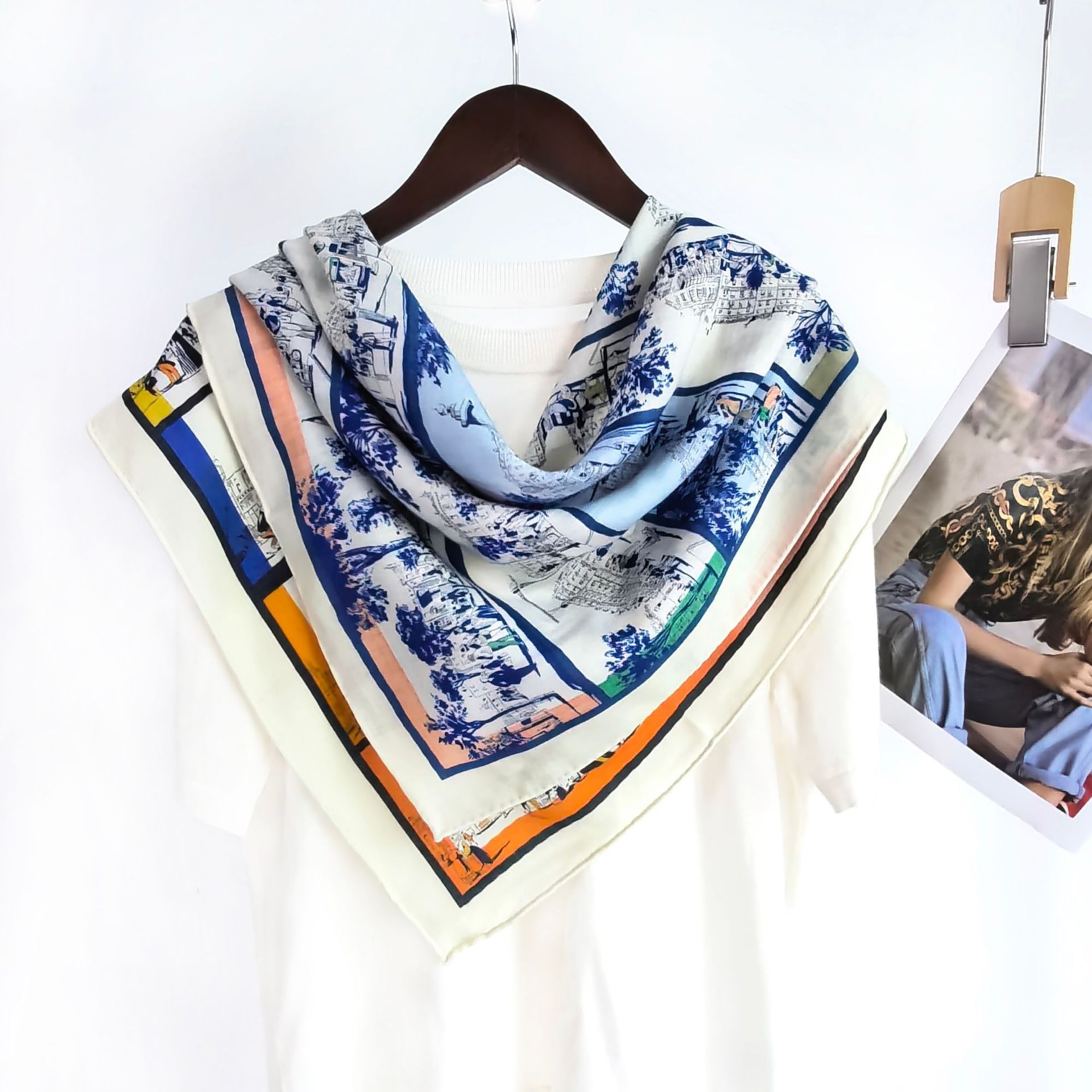 Travel Accessories Luxury Brands - وشاح نسائي مصنوع من 70% صوف