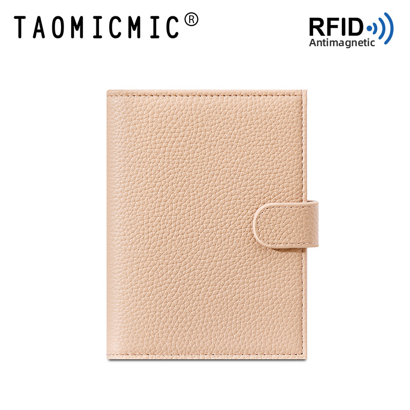 Passport Holder Rfid - حامل جواز سفر من الجلد للسيدات