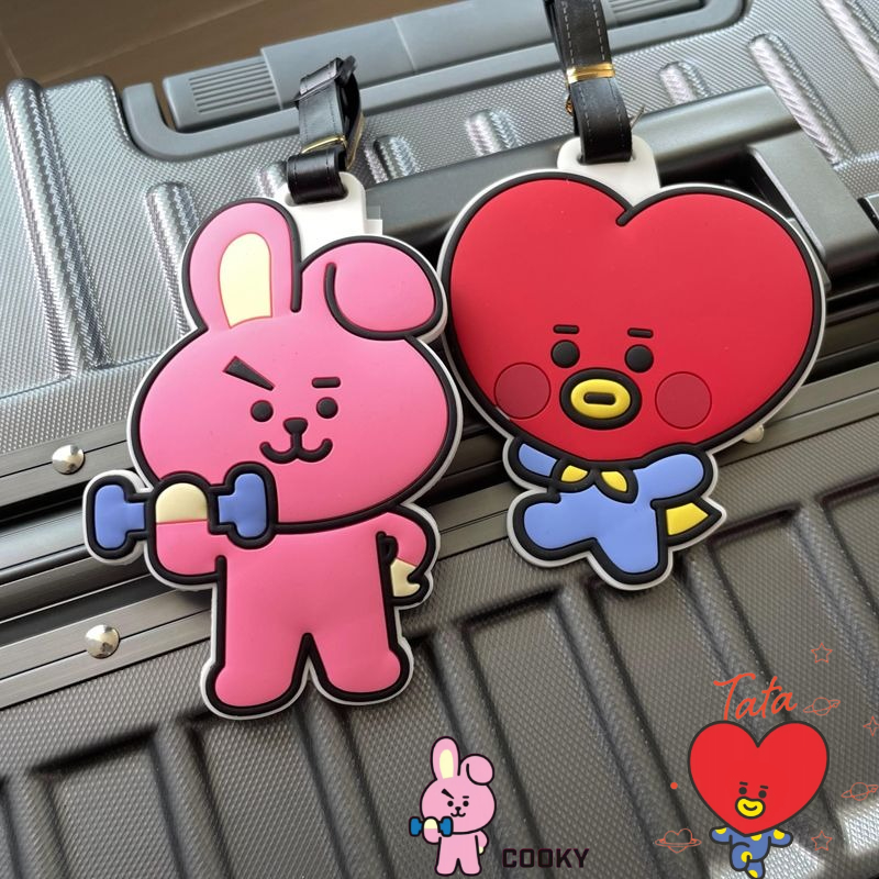 Travel Accessories Deals - سلسلة مفاتيح كرتونية لطيفة من BT21،