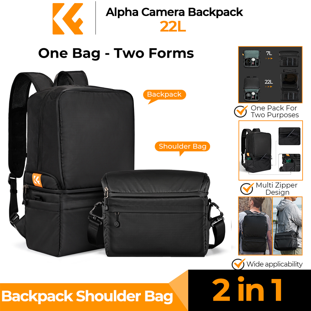 Camera Bag Travel - حقيبة ظهر للكاميرا من K&F CONCEPT