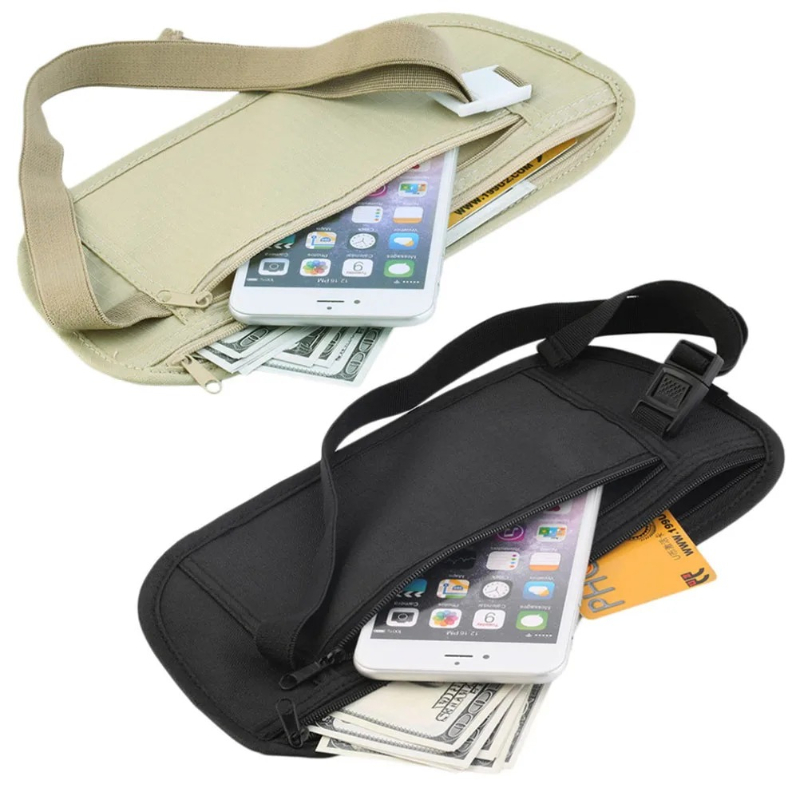 Passport Holder Rfid - حقيبة خصر غير مرئية للسفر لجواز