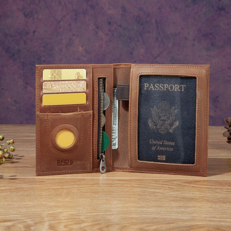 Passport Holder Rfid - حافظة جواز سفر عصرية للجنسين من