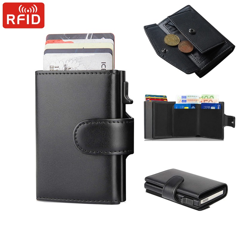 حافظة بطاقات عمل معدنية حامل ب - مراجعة Passport Holder Rfid وسعره
