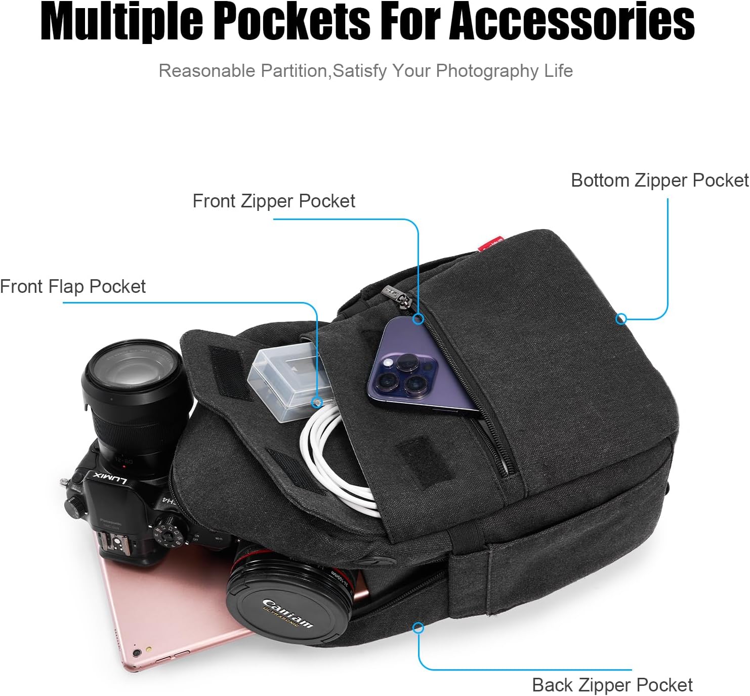 حافظة كاميرا مدمجة، حقيبة كروس - مراجعة Camera Bag Travel وسعره