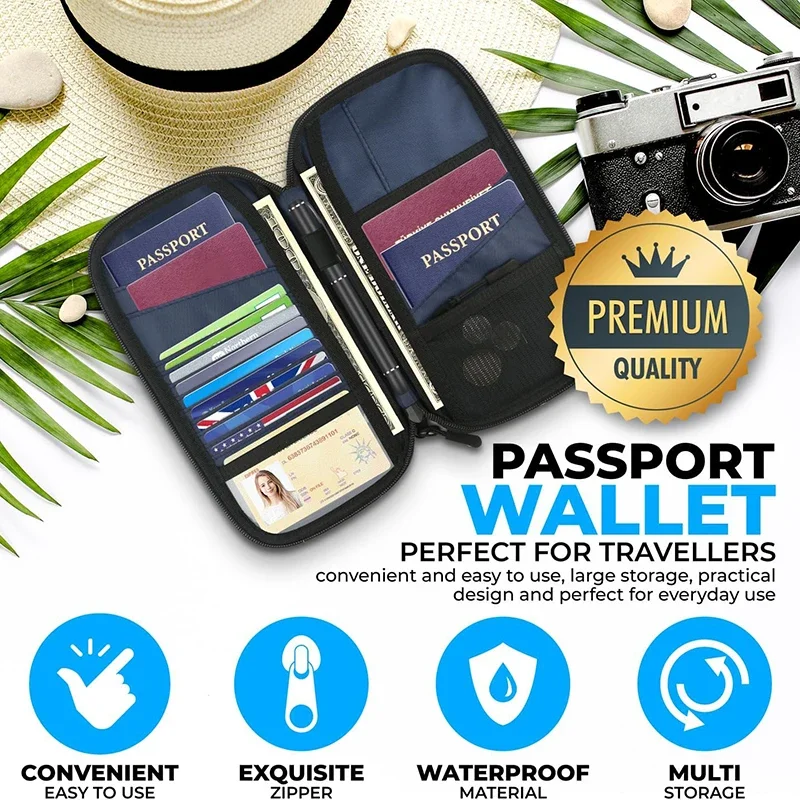 محفظة خفيفة الوزن لغطاء جواز ا - مراجعة Passport Holder Rfid وسعره