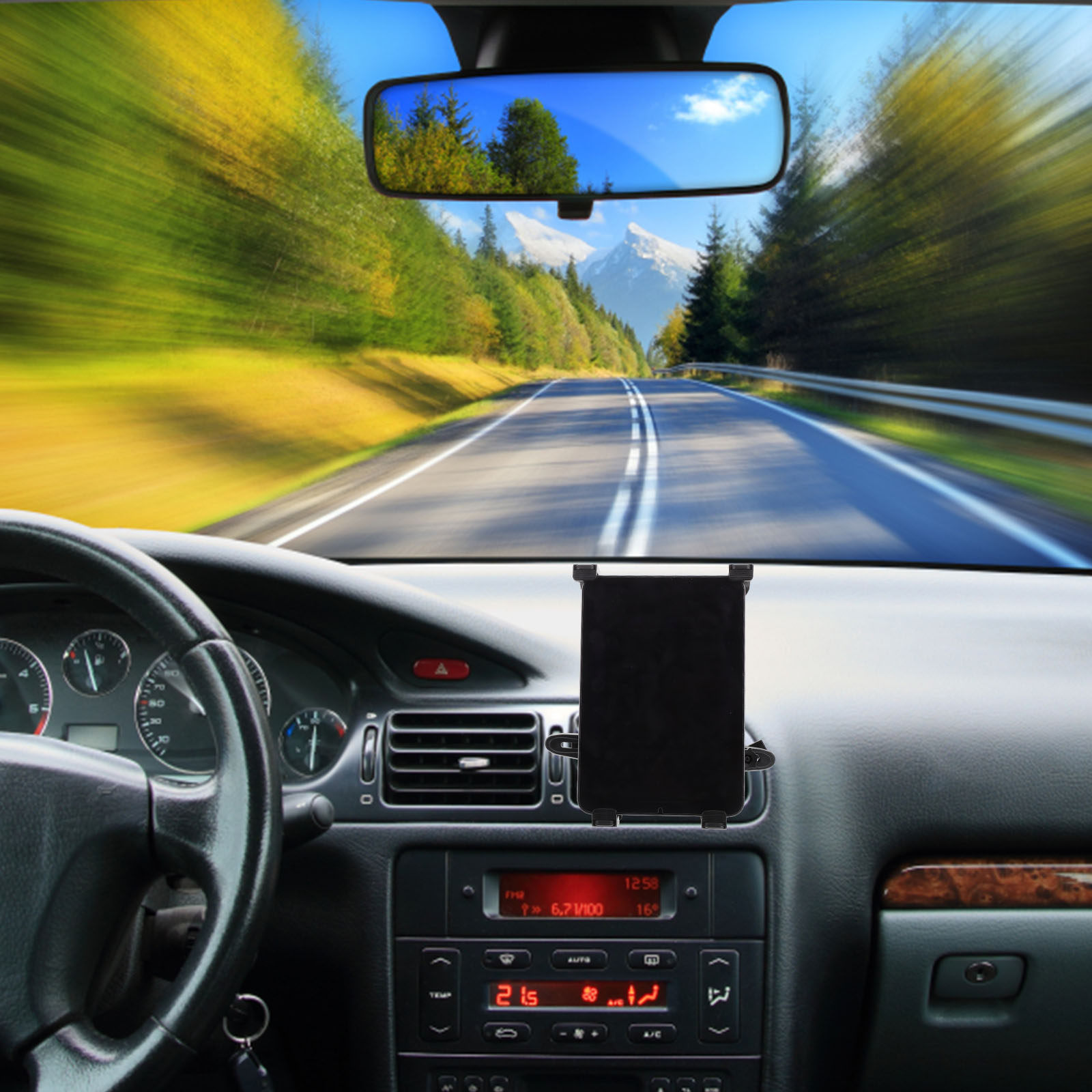 حامل جهاز لوحي خلف المقعد للسي - مراجعة Travel Accessories For Car وسعره