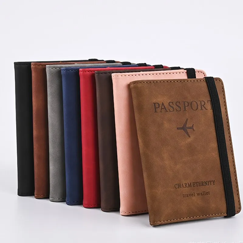 الرجال محفظة من جلد PU جواز سف - مراجعة Passport Holder Rfid وسعره